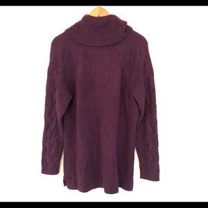 Calvin Klein Sweaters - Calvin Klein Purple Cable Knit Cowl Neck Sweater Calvin Klein Sweaters - Calvin Klein Purple Cable Knit Cowl Neck Sweater
